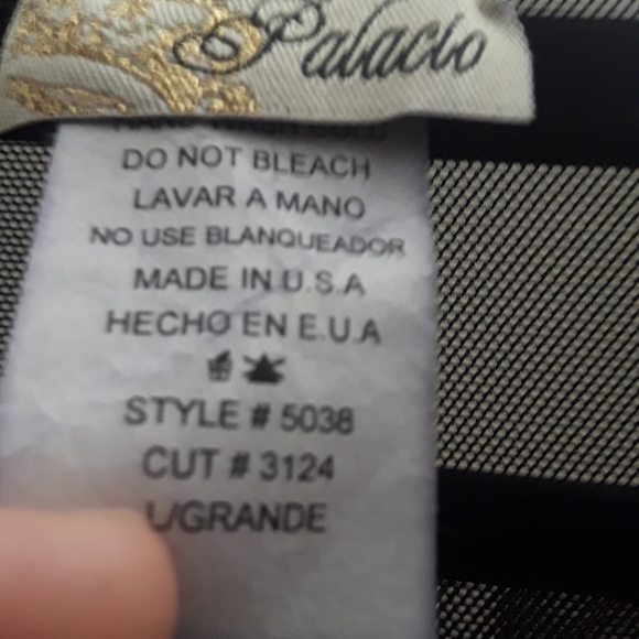 Black and white Pinstripe full length dress - Picture 6 of 6